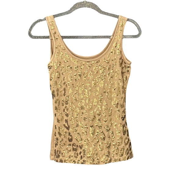 Cache Textured Gold Muscle T - Picture 3 of 6